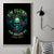 Tropical Skull Canvas Wall Art I'm Blunt Because God Rolled Me That Way - Wonder Print Shop