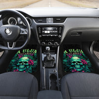 Tropical Skull Car Mats I'm Blunt Because God Rolled Me That Way - Wonder Print Shop