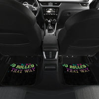 Tropical Skull Car Mats I'm Blunt Because God Rolled Me That Way - Wonder Print Shop