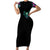 Tropical Skull Short Sleeve Bodycon Dress I'm Blunt Because God Rolled Me That Way - Wonder Print Shop