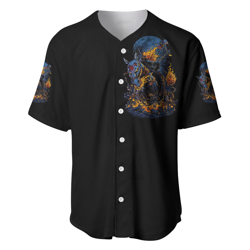 Jack O Lantern Skull Baseball Jersey I Can Fix Stupid But It's Gonna Hurt - Wonder Print Shop