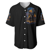Jack O Lantern Skull Baseball Jersey I Can Fix Stupid But It's Gonna Hurt - Wonder Print Shop