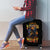 Jack O Lantern Skull Luggage Cover I Can Fix Stupid But It's Gonna Hurt - Wonder Print Shop