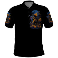 Jack O Lantern Skull Polo Shirt I Can Fix Stupid But It's Gonna Hurt - Wonder Print Shop