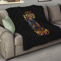 Jack O Lantern Skull Quilt I Can Fix Stupid But It's Gonna Hurt - Wonder Print Shop