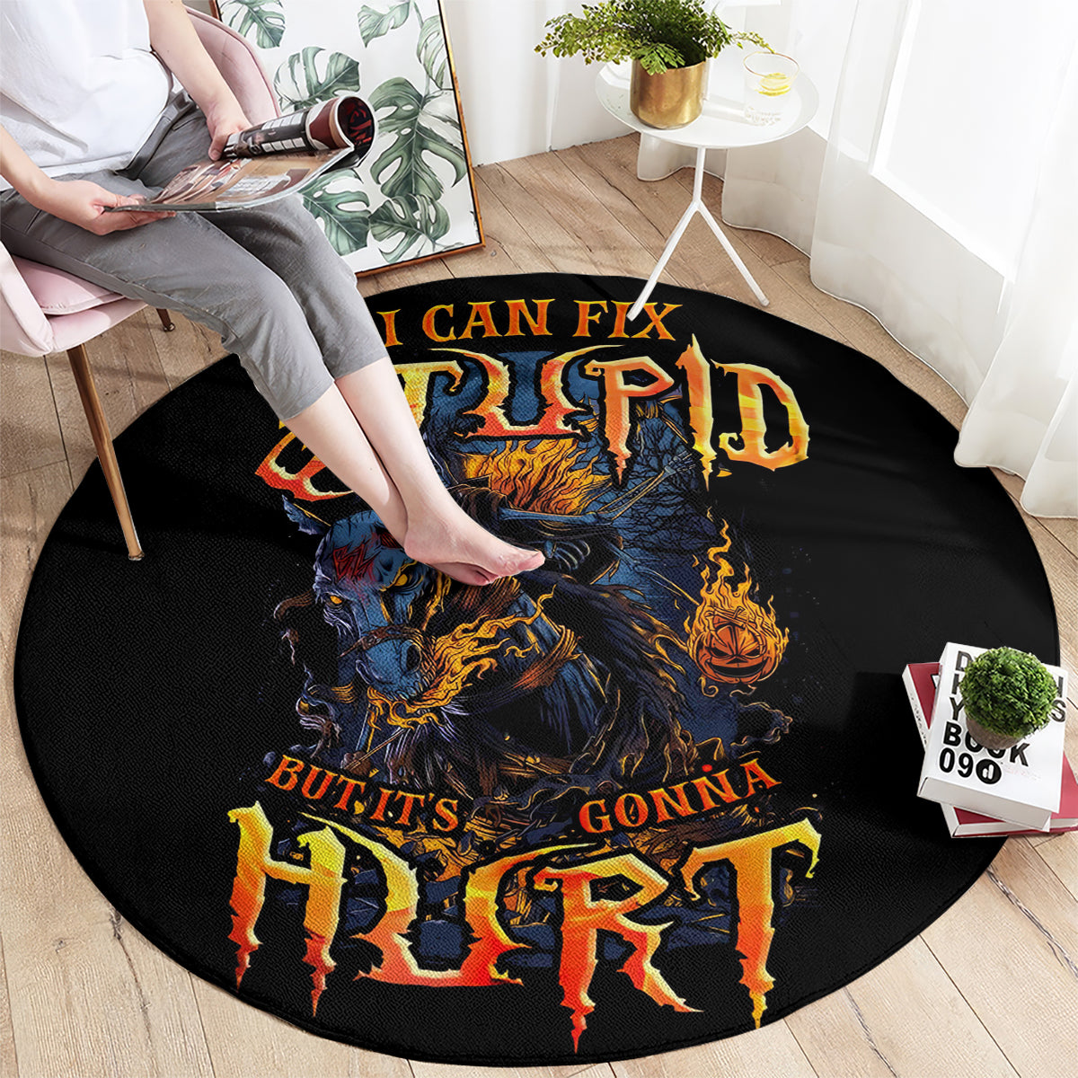 jack-o-lantern-skull-round-carpet-i-can-fix-stupid-but-its-gonna-hurt