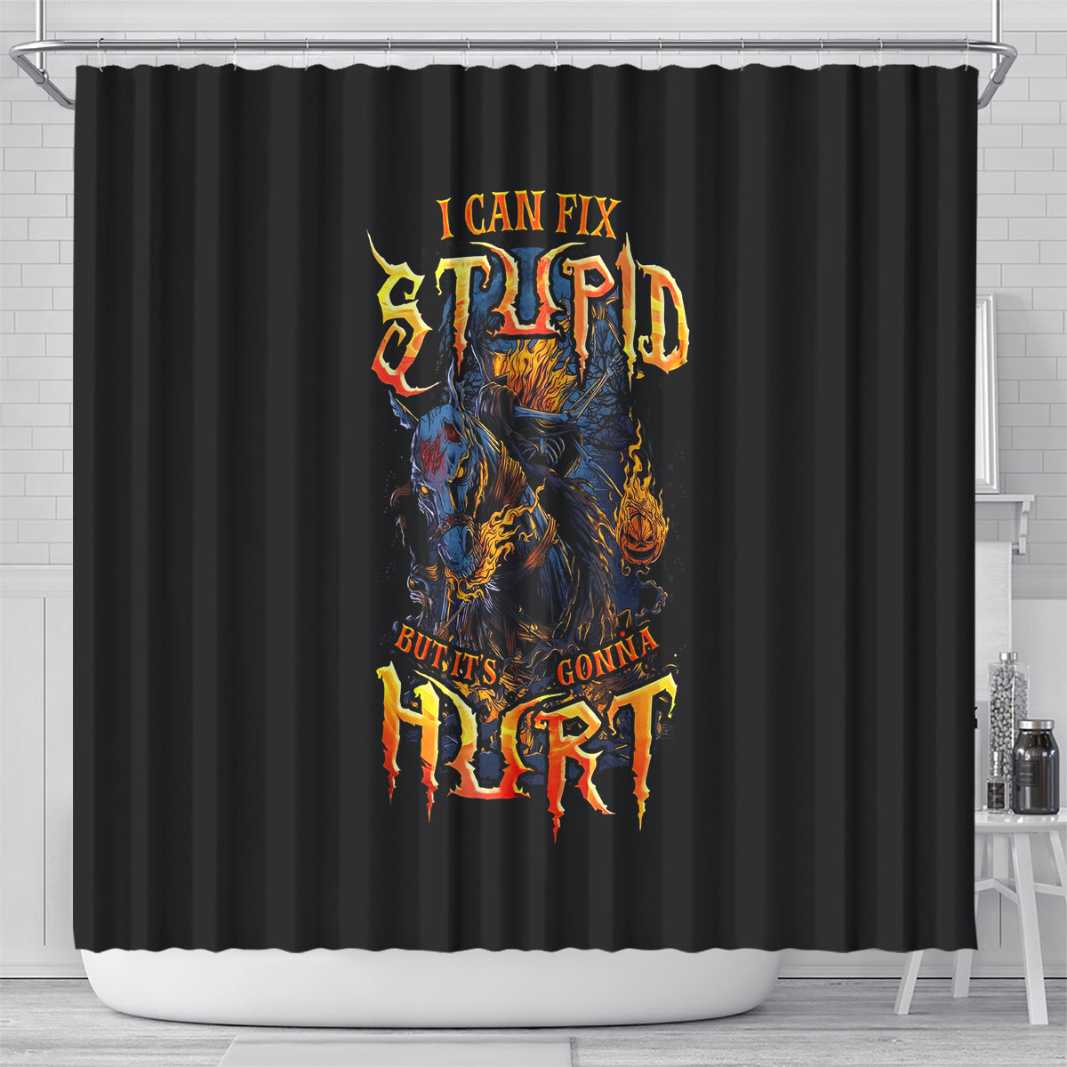 jack-o-lantern-skull-shower-curtain-i-can-fix-stupid-but-its-gonna-hurt