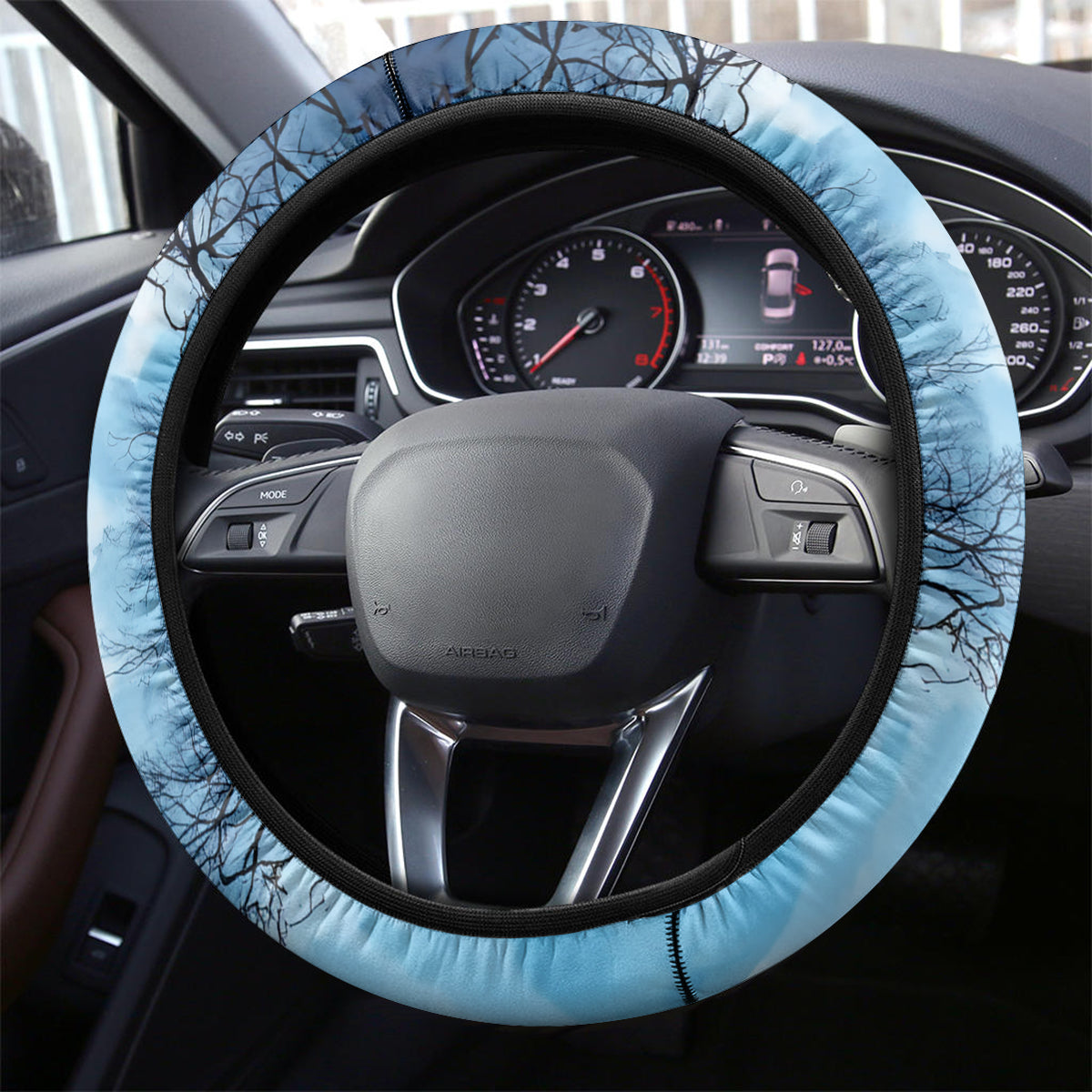 Jack O Lantern Skull Steering Wheel Cover I Can Fix Stupid But It's Gonna Hurt - Wonder Print Shop