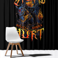 Jack O Lantern Skull Window Curtain I Can Fix Stupid But It's Gonna Hurt - Wonder Print Shop
