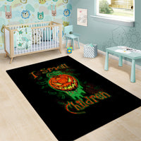 Jack O Lantern Skull Area Rug I Smell Children - Wonder Print Shop