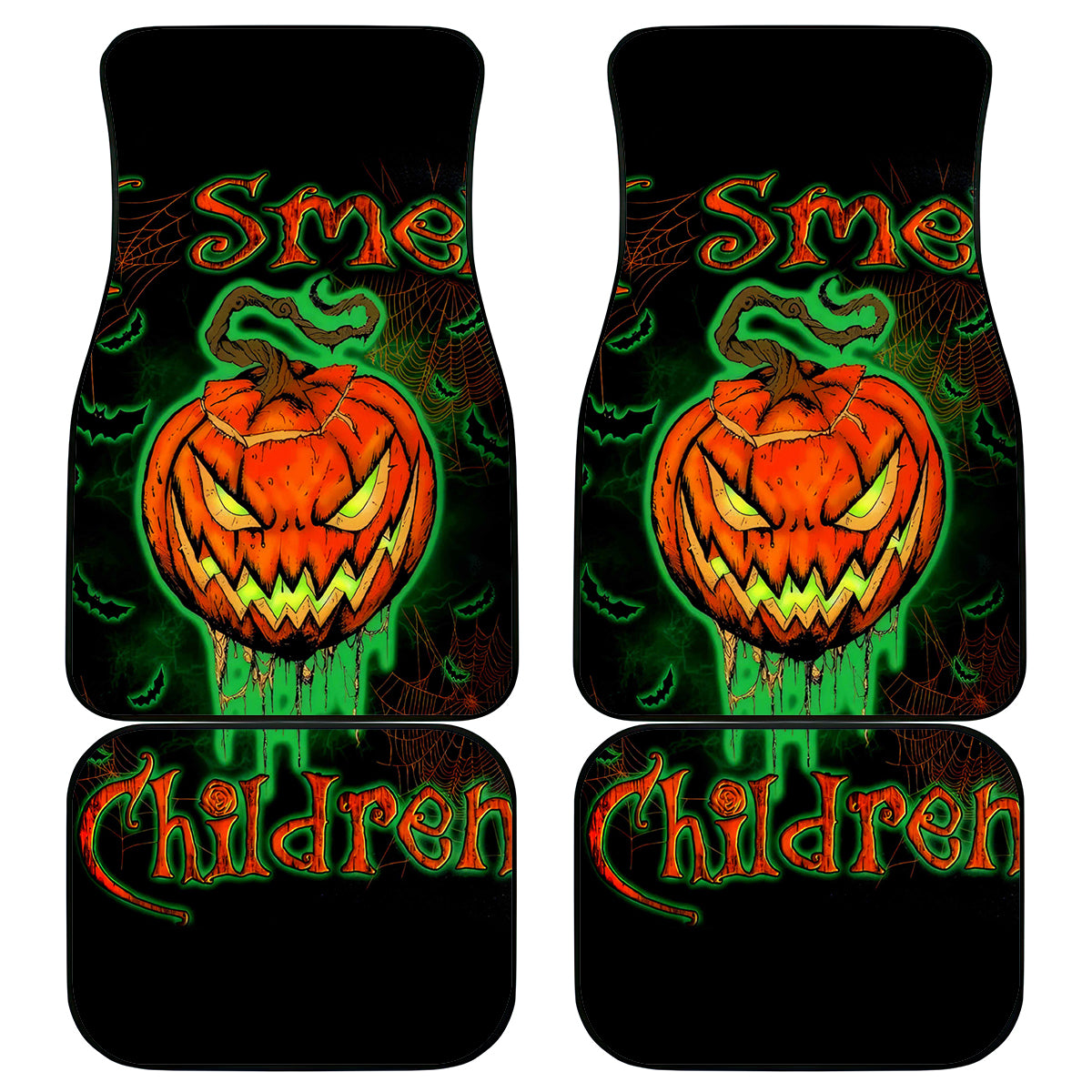 Jack O Lantern Skull Car Mats I Smell Children - Wonder Print Shop