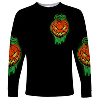 Jack O Lantern Skull Long Sleeve Shirt I Smell Children - Wonder Print Shop