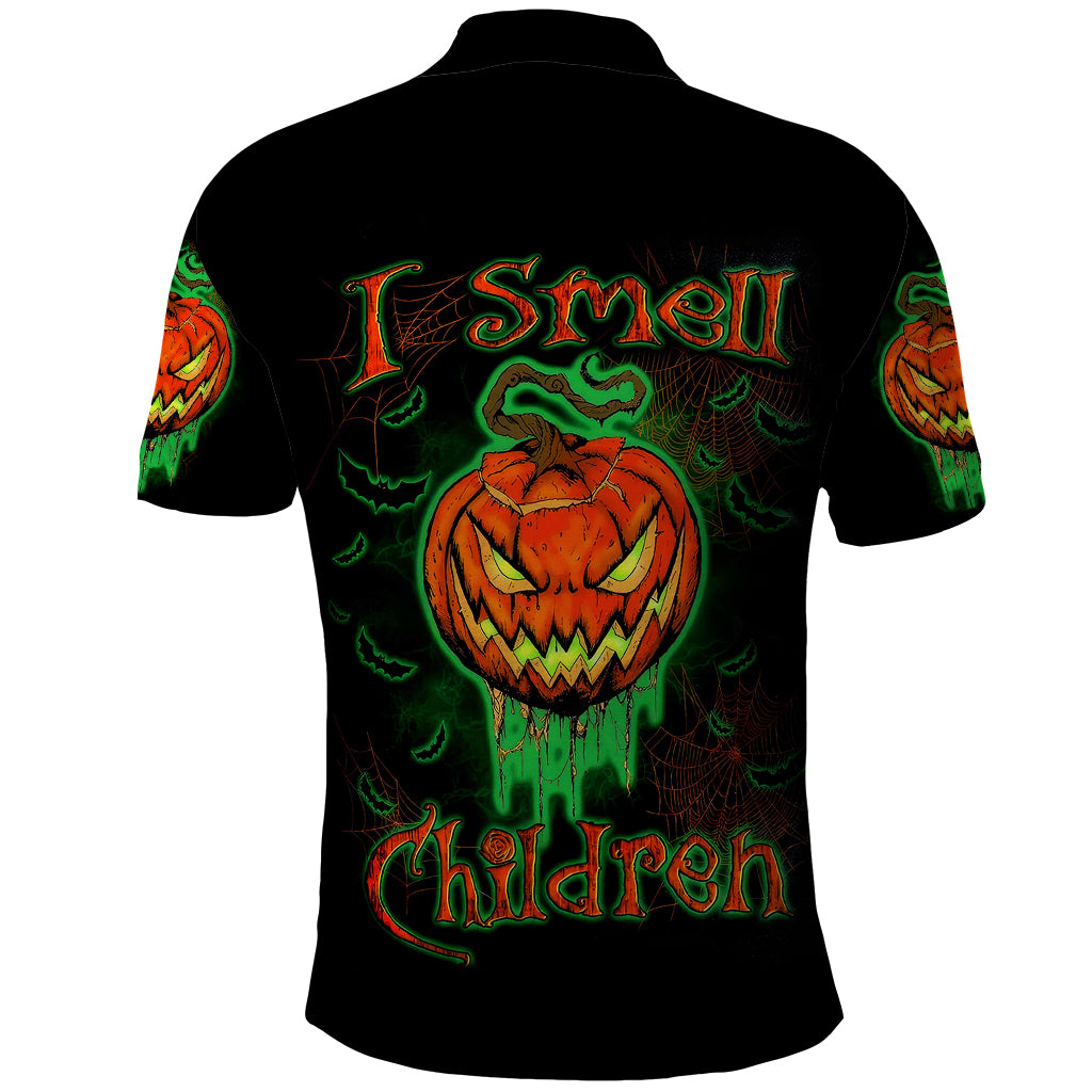 Jack O Lantern Skull Polo Shirt I Smell Children - Wonder Print Shop