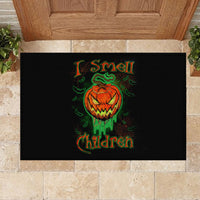 Jack O Lantern Skull Rubber Doormat I Smell Children - Wonder Print Shop
