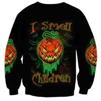 Jack O Lantern Skull Sweatshirt I Smell Children - Wonder Print Shop