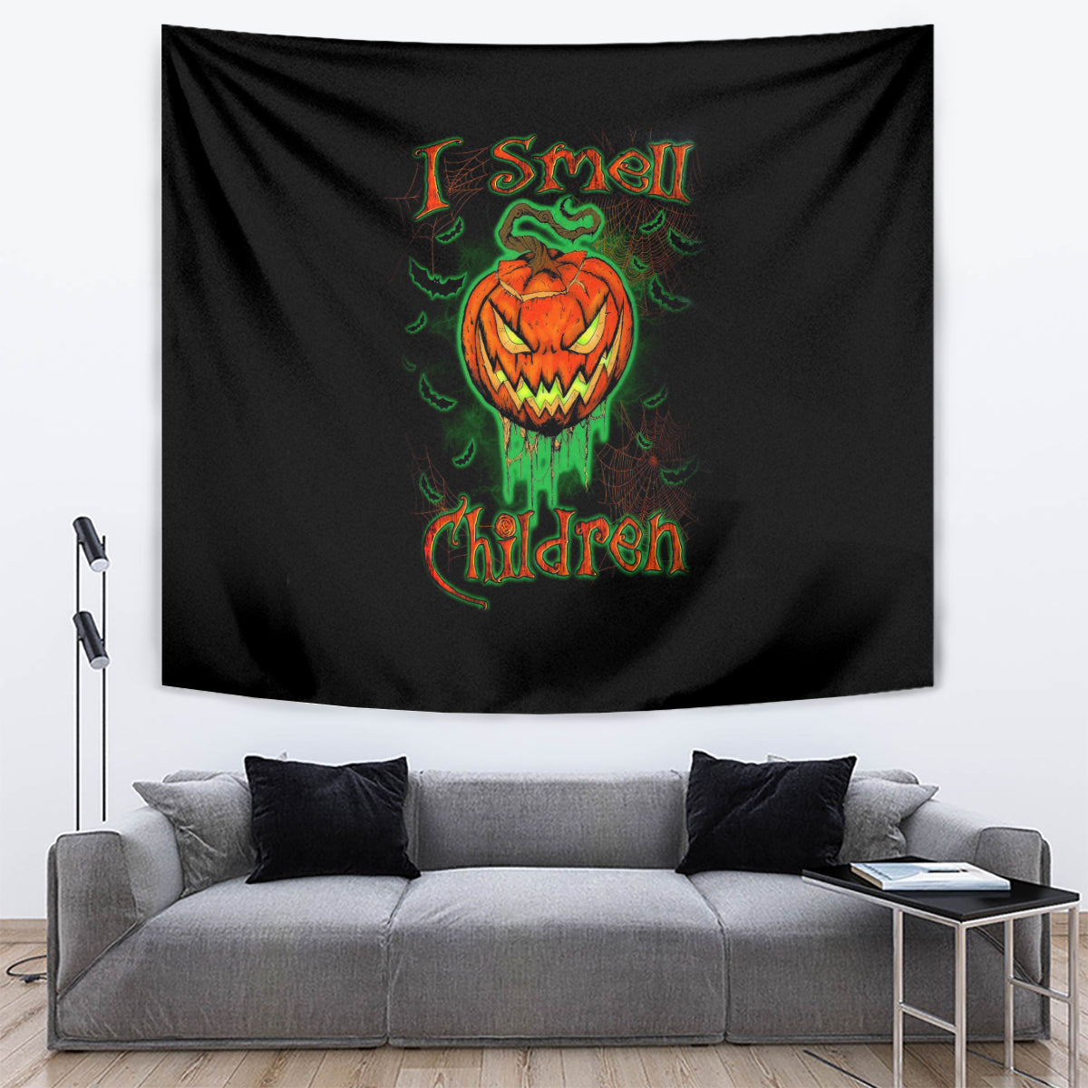 Jack O Lantern Skull Tapestry I Smell Children - Wonder Print Shop