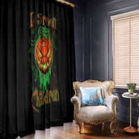 Jack O Lantern Skull Window Curtain I Smell Children - Wonder Print Shop