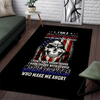 American Skull Area Rug Grumpy Old Man Motherfuckers Who Make Me Angry - Wonder Print Shop