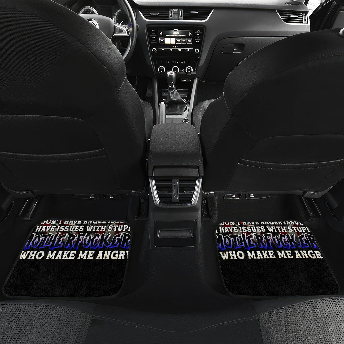 American Skull Car Mats Grumpy Old Man Motherfuckers Who Make Me Angry - Wonder Print Shop