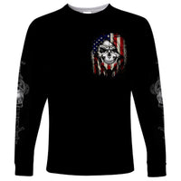 American Skull Long Sleeve Shirt Grumpy Old Man Motherfuckers Who Make Me Angry - Wonder Print Shop