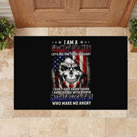 American Skull Rubber Doormat Grumpy Old Man Motherfuckers Who Make Me Angry - Wonder Print Shop