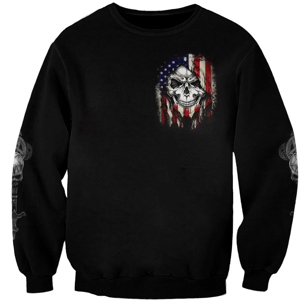 American Skull Sweatshirt Grumpy Old Man Motherfuckers Who Make Me Angry - Wonder Print Shop