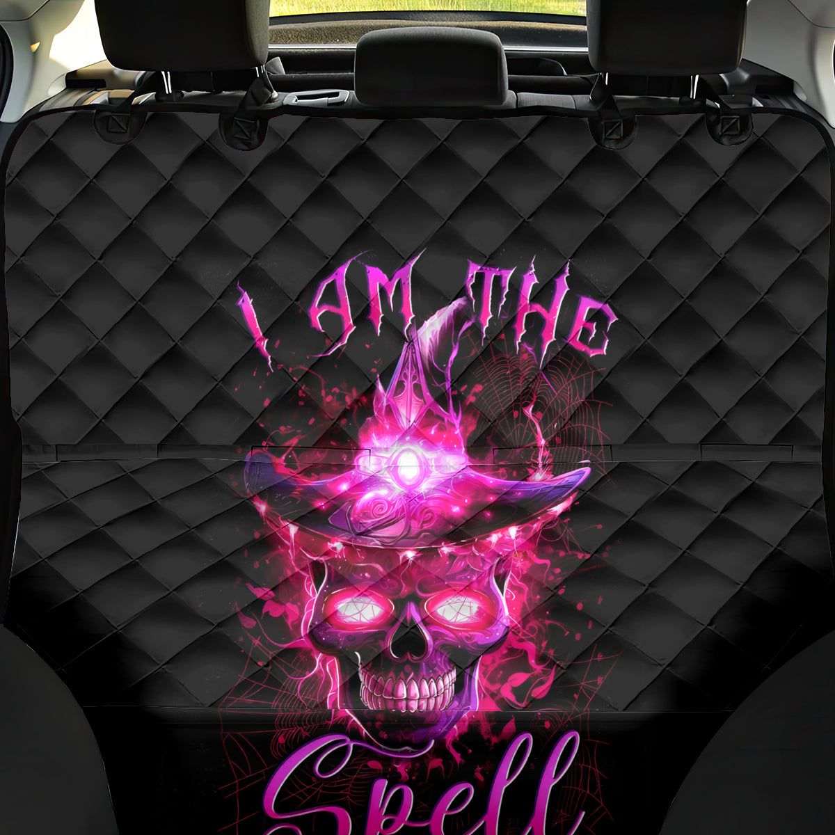 Witch Skull Back Car Seat Cover Iam The Spell - Wonder Print Shop