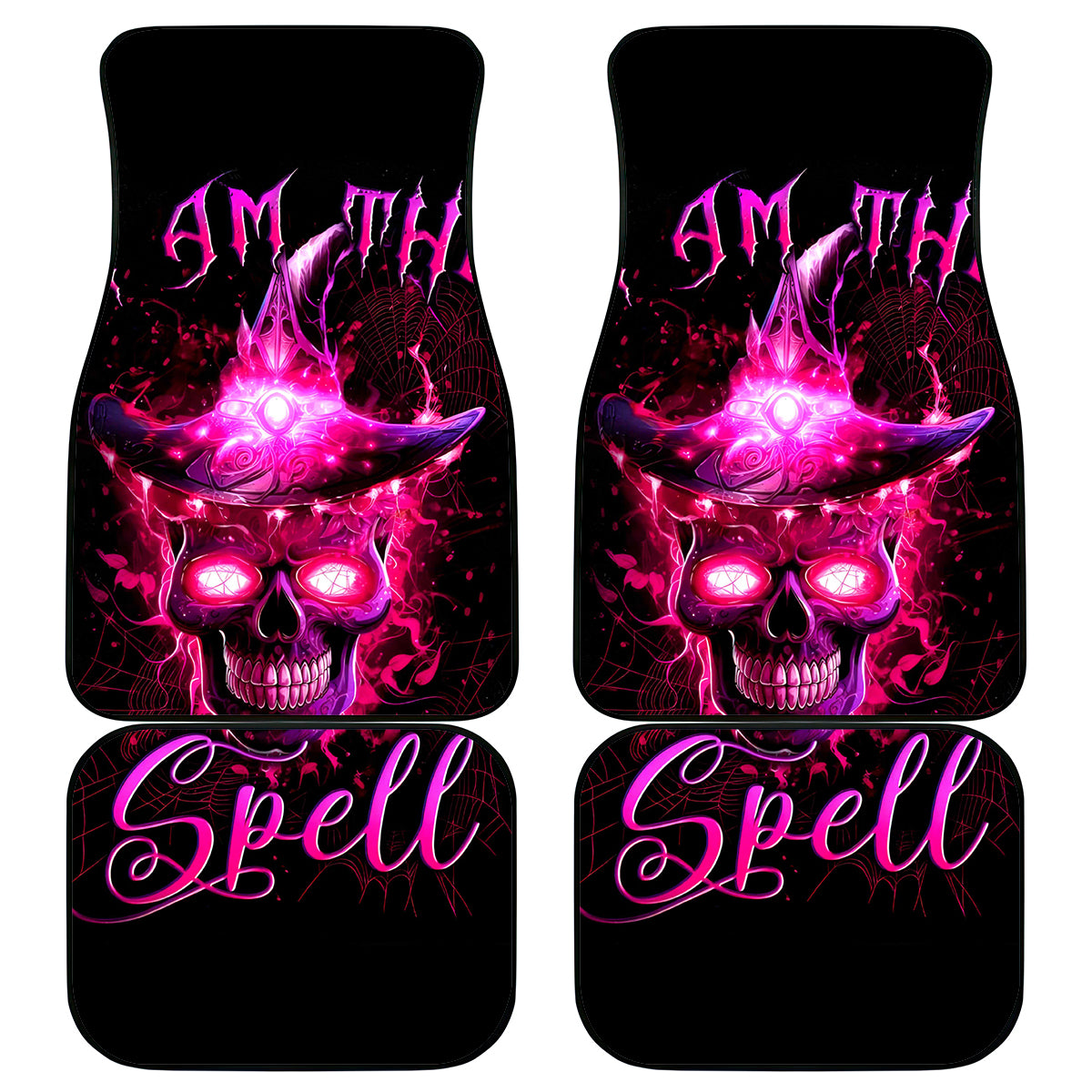 Witch Skull Car Mats Iam The Spell - Wonder Print Shop