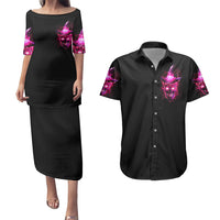 Witch Skull Couples Matching Puletasi Dress and Hawaiian Shirt Iam The Spell - Wonder Print Shop