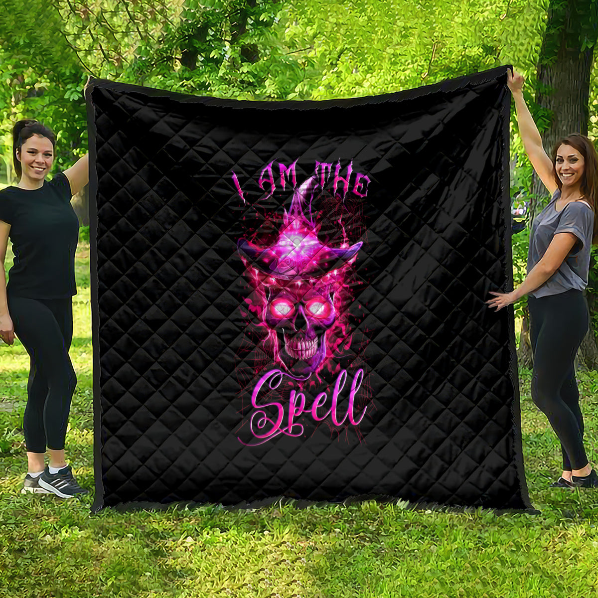 Witch Skull Quilt Iam The Spell - Wonder Print Shop