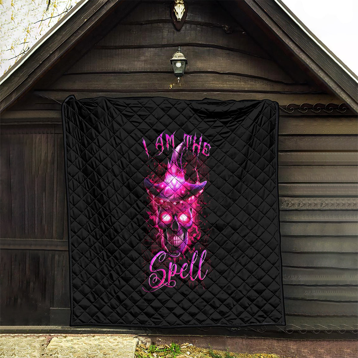 Witch Skull Quilt Iam The Spell - Wonder Print Shop