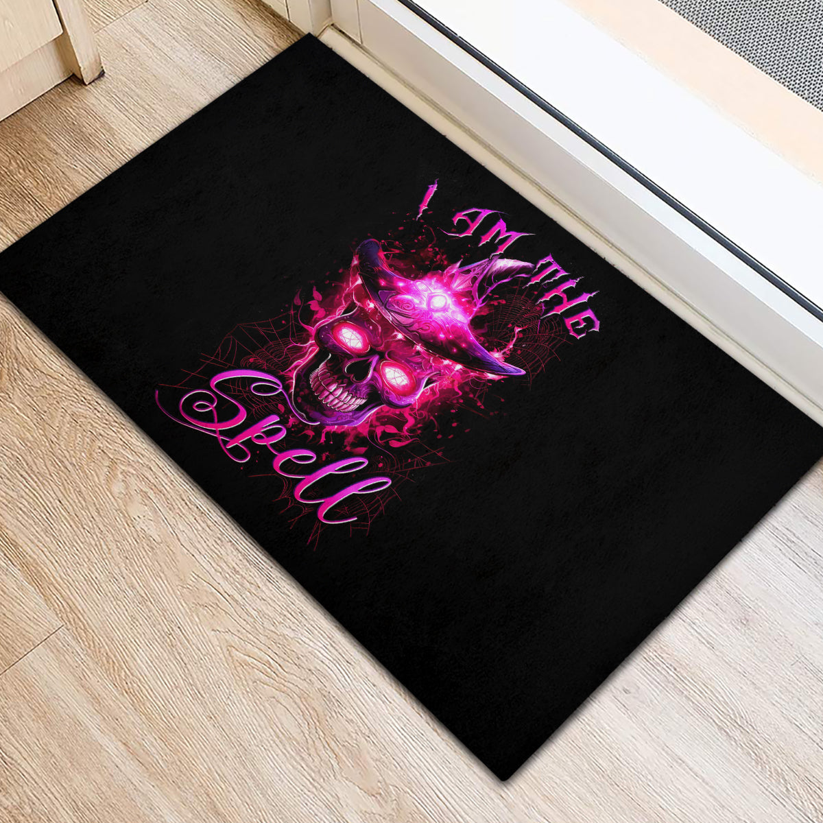 Witch Skull Rubber Doormat Iam The Spell - Wonder Print Shop
