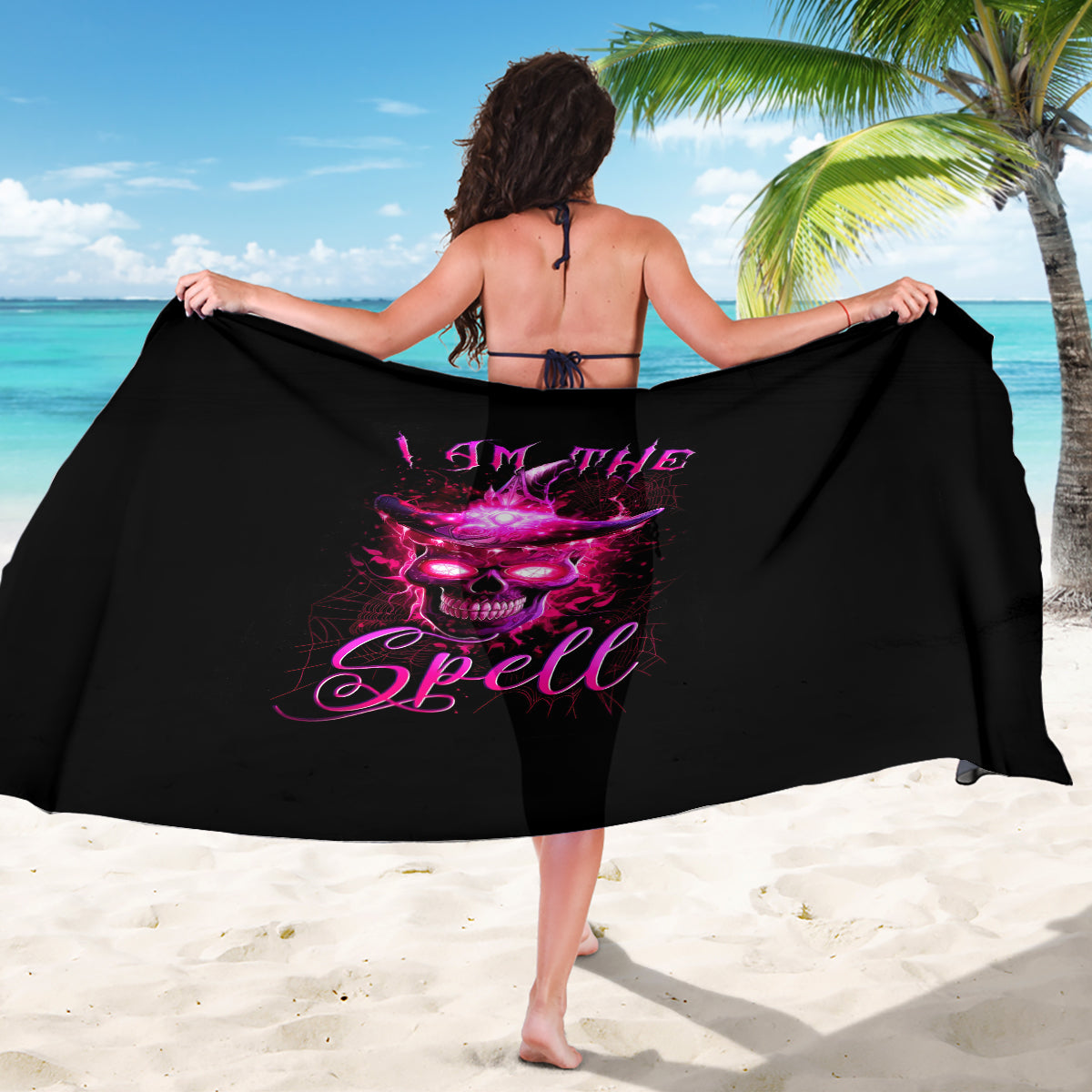 Witch Skull Sarong Iam The Spell - Wonder Print Shop