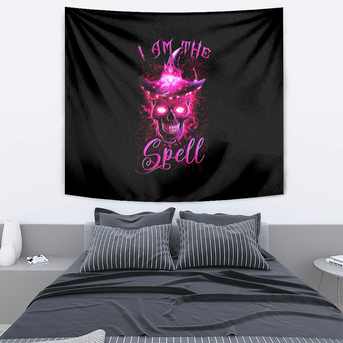 Witch Skull Tapestry Iam The Spell - Wonder Print Shop