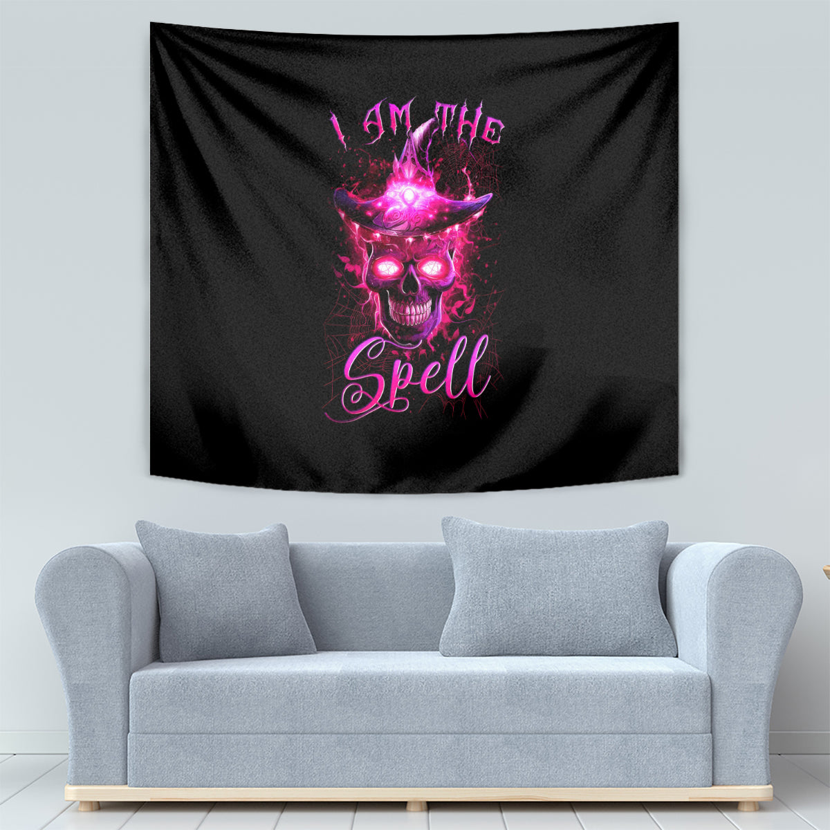 Witch Skull Tapestry Iam The Spell - Wonder Print Shop