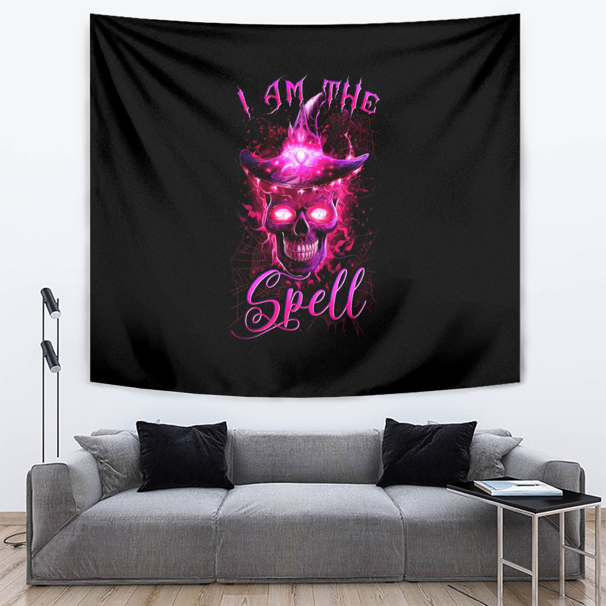 Witch Skull Tapestry Iam The Spell - Wonder Print Shop
