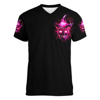 Witch Skull Women V Neck T Shirt Iam The Spell - Wonder Print Shop