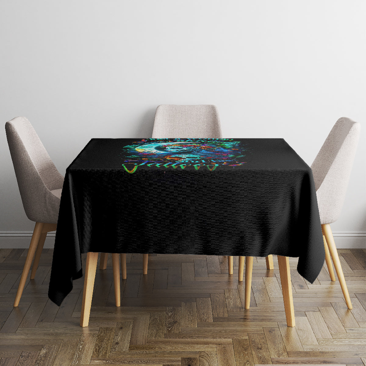 Fairy Skull Tablecloth Just The Woman Who Loves Skull And Tattoo - Wonder Print Shop