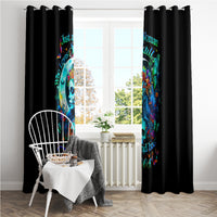 Fairy Skull Window Curtain Just The Woman Who Loves Skull And Tattoo - Wonder Print Shop
