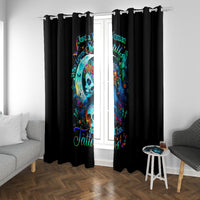 Fairy Skull Window Curtain Just The Woman Who Loves Skull And Tattoo - Wonder Print Shop