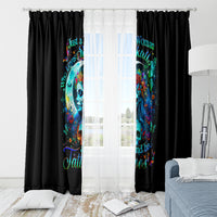 Fairy Skull Window Curtain Just The Woman Who Loves Skull And Tattoo - Wonder Print Shop