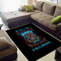 Tiki Skull Area Rug I Give A Fuck Is Broken But My Go Fuck Yourself - Wonder Print Shop