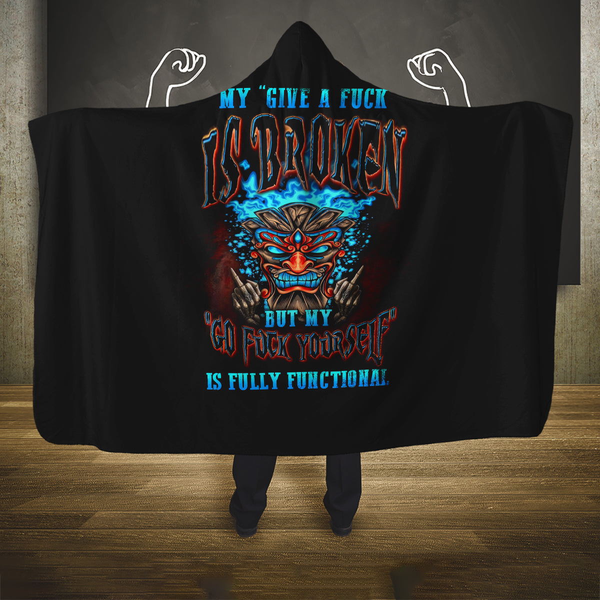 tiki-skull-hooded-blanket-i-give-a-fuck-is-broken-but-my-go-fuck-yourself