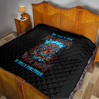 Tiki Skull Quilt I Give A Fuck Is Broken But My Go Fuck Yourself - Wonder Print Shop