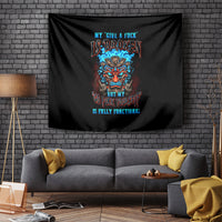 Tiki Skull Tapestry I Give A Fuck Is Broken But My Go Fuck Yourself - Wonder Print Shop