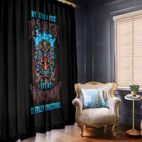 Tiki Skull Window Curtain I Give A Fuck Is Broken But My Go Fuck Yourself - Wonder Print Shop