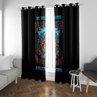 Tiki Skull Window Curtain I Give A Fuck Is Broken But My Go Fuck Yourself - Wonder Print Shop