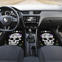 Cat Skull Car Mats Purr Evill - Wonder Print Shop