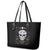 Cat Skull Leather Tote Bag Purr Evill - Wonder Print Shop