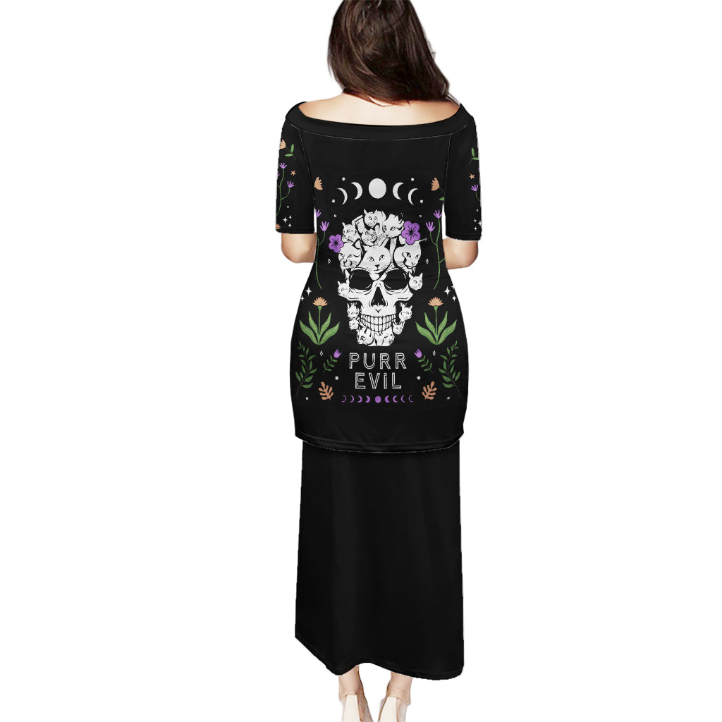 Cat Skull Puletasi Purr Evill - Wonder Print Shop
